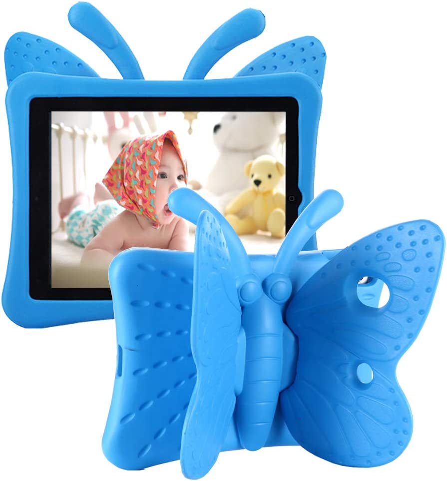 Coque en silicone pour enfants papillon pour iPad 5 6 (5ème 6ème génération) / Air 1 2 (1ère 2ème génération) / Pro 9,7 Coque en silicone pour enfants papillon pour iPad 5 6 (5ème 6ème génération) / Air 1 2 (1ère 2ème génération) / Pro 9,7